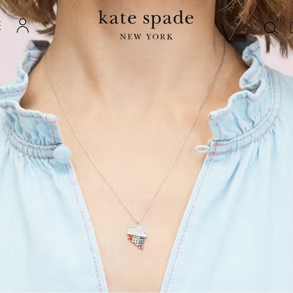 Kate Spade Into The Sky Rainbow Mini Pendant - Picture 2 of 3
